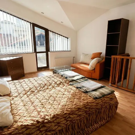 South Facing Bright Mountain View Penthouse - 2 Balconies, 300mbps Wifi, Washer Apartament Bansko